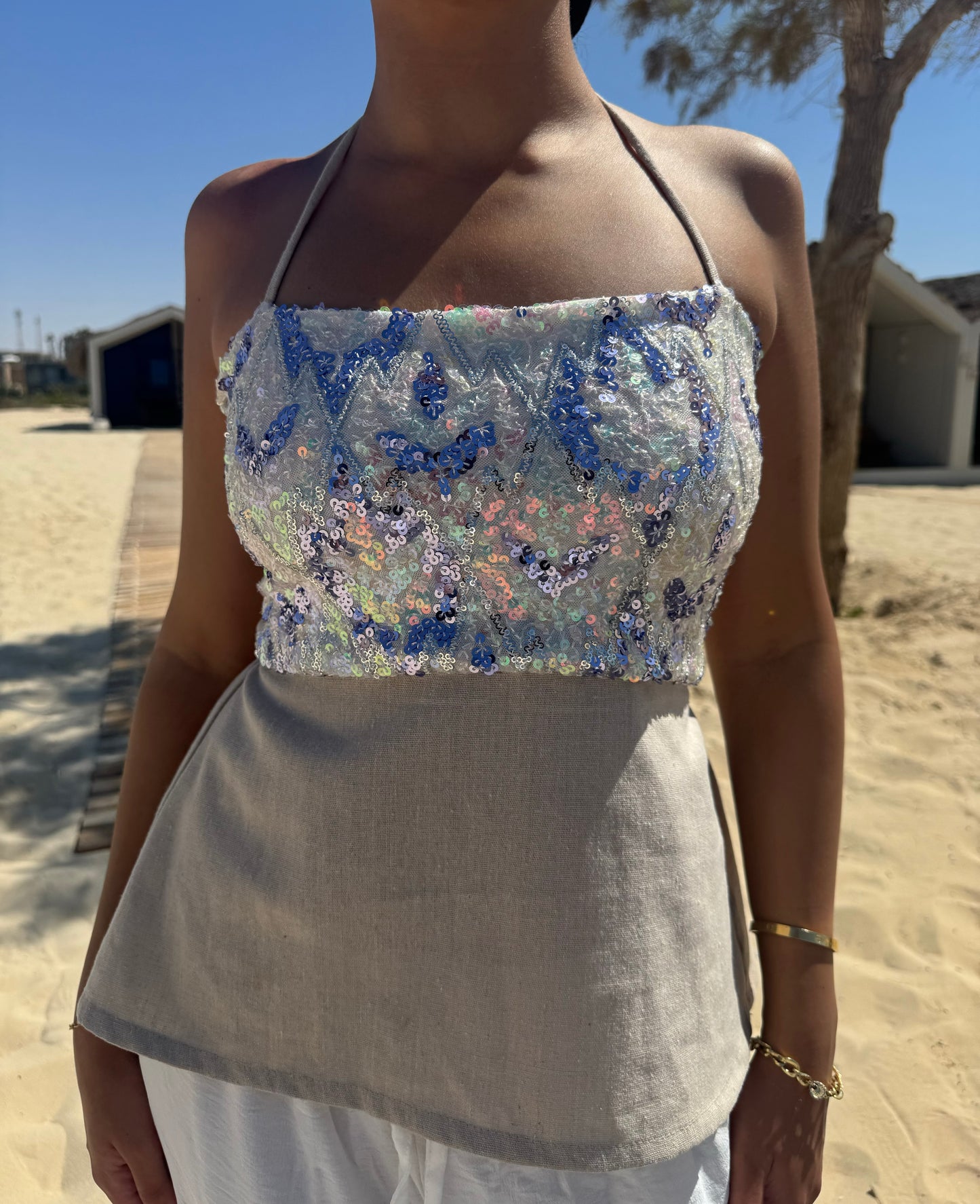 Sequin Sands Top